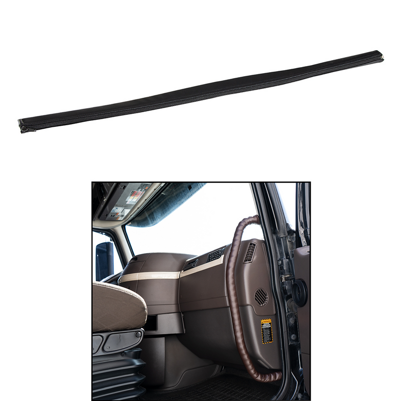 United Pacific 35" Driver Assist Grab Bar Cover Black Engineered Leather 70422