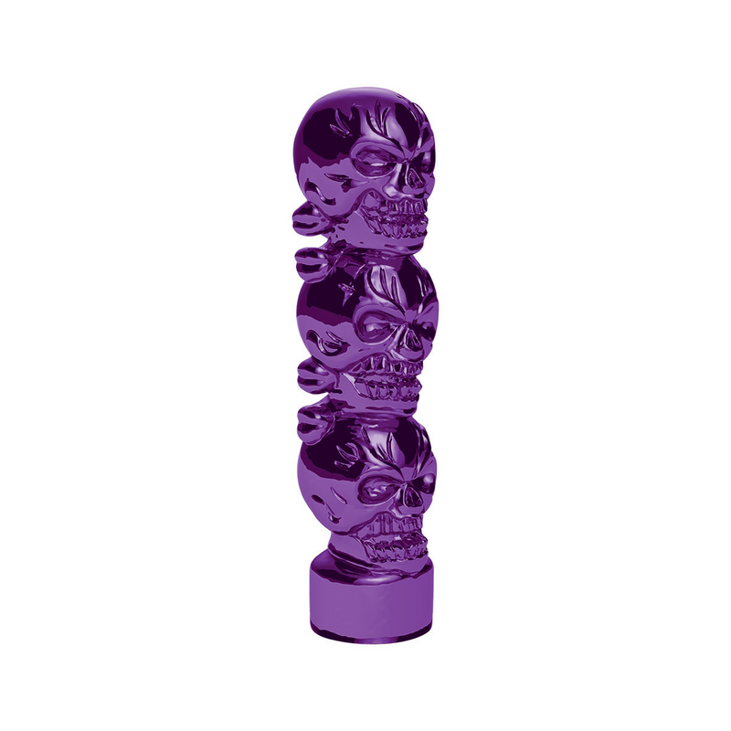 United Pacific 1/2"-13 Thread-On 3 Skull Candy Color Shift Knob-Candy Purple 70542B