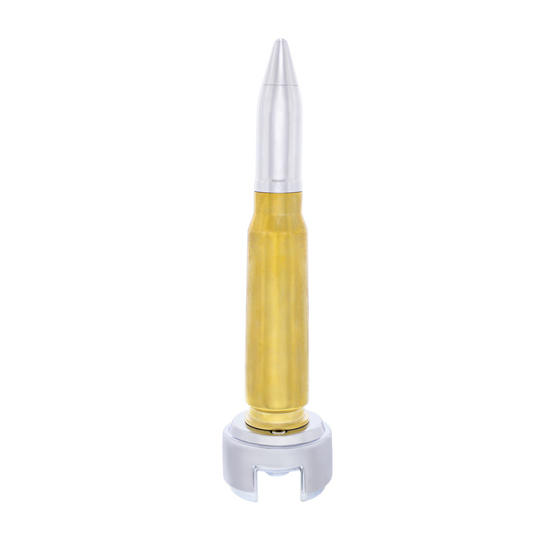 United Pacific 50 Caliber Bullet Style Thread-On Gearshift Knob With 13/15/18 Speed Adapter 70590