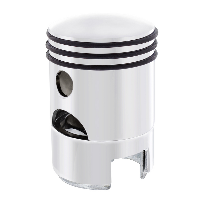 United Pacific Piston Gearshift Knob With 13/15/18 Speed Adapter Chrome 70613