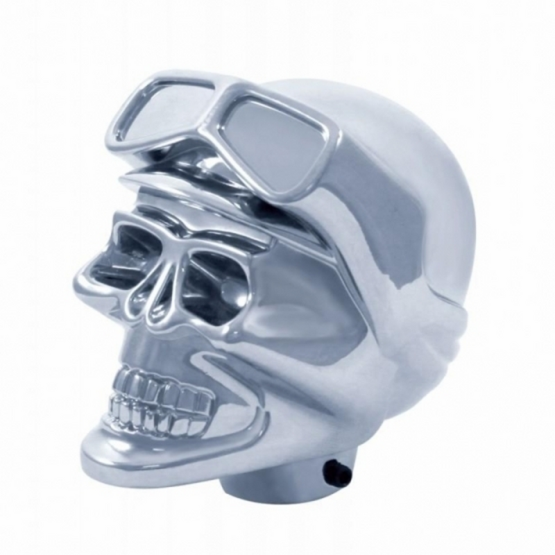 United Pacific Skull Biker Gearshift Knob Only Chrome (Bulk) 70629B