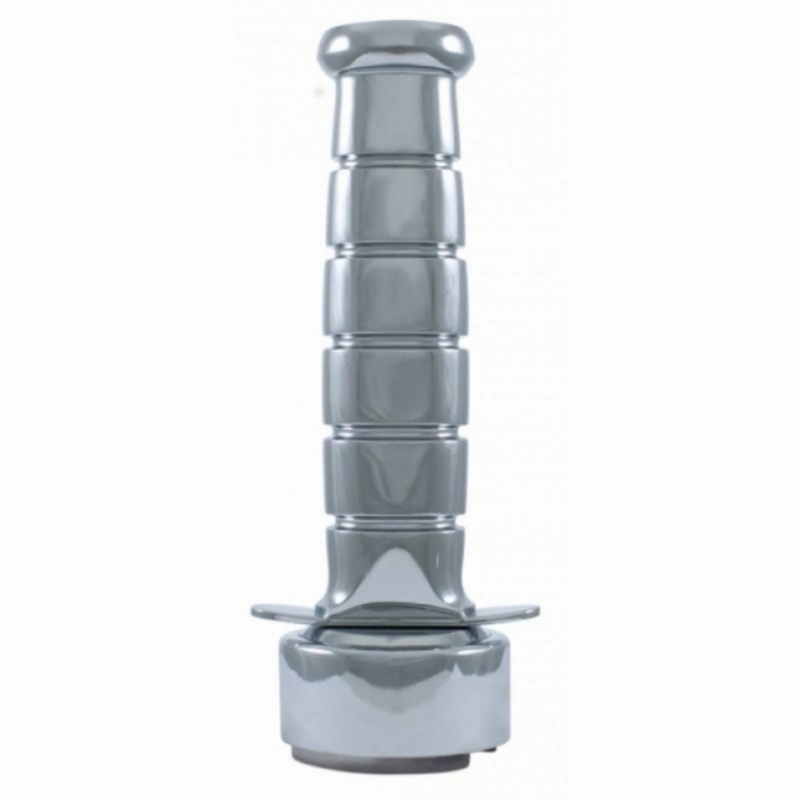 United Pacific U.S.M.C. Fighting Knife Style Handle Gearshift Knob With 13/15/18 Speed Adapter Chrome 70637