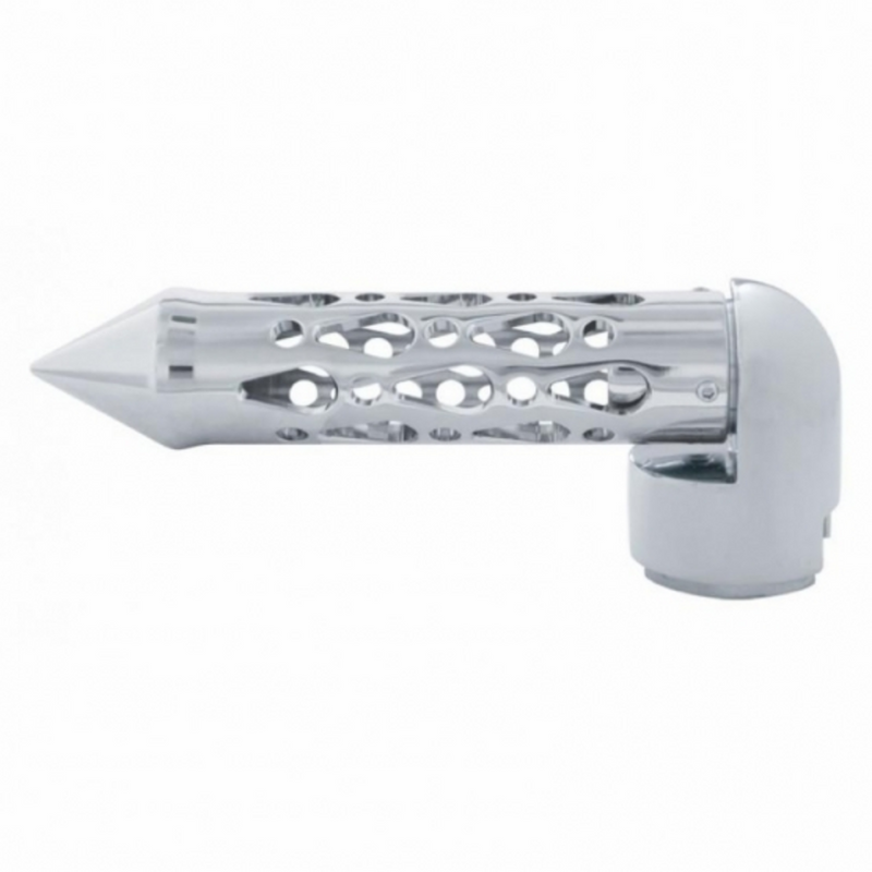 United Pacific Brooklyn Style Spike Gearshift Knob With 13/15/18 Speed Adapter Chrome/Horizontal 70647