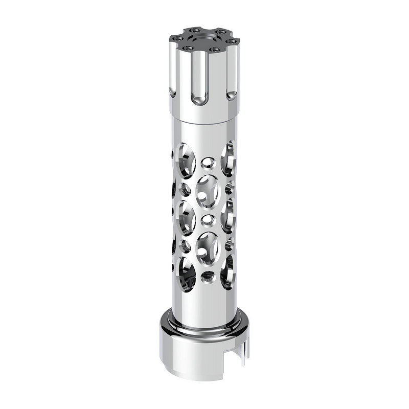 United Pacific Austin Style Gun Cylinder Gearshift Knob With 13/15/18 Speed Adapter Chrome/Vertical 70650