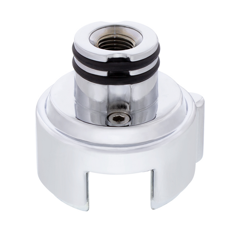 United Pacific Gearshift Adapter W/LED Mount For Eaton-Fuller 13/15/18 Speed Chrome/Vertical (Bulk) 70664B