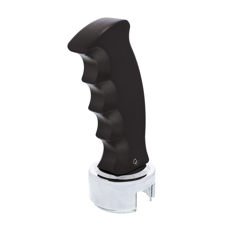 United Pacific Pistol Grip Gearshift Knob With 13/15/18 Speed Adapter Black 70667