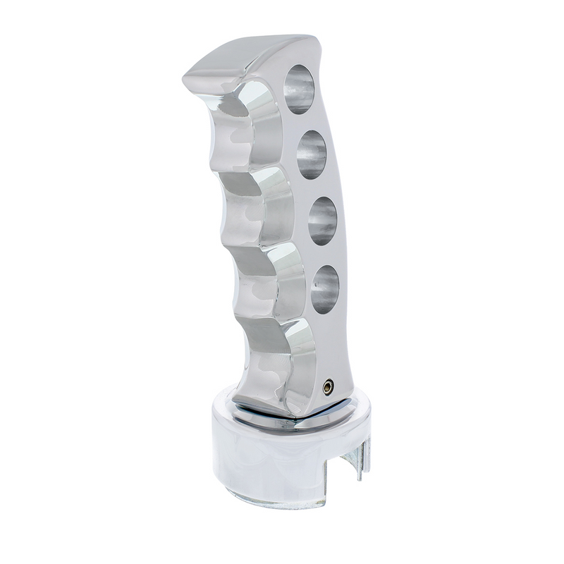 United Pacific Gatling Style Gearshift Knob With 13/15/18 Speed Adapter Chrome 70683