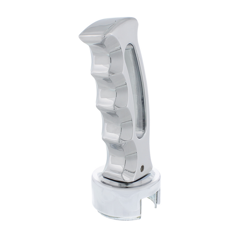 United Pacific Slot Style Gearshift Knob With 13/15/18 Speed Adapter Chrome 70684