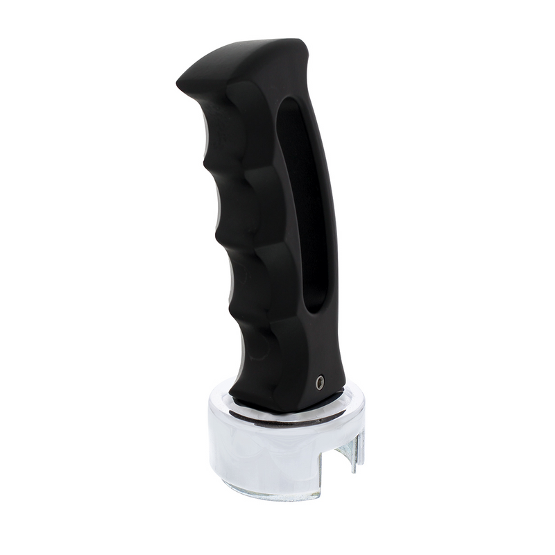 United Pacific Slot Style Gearshift Knob With 13/15/18 Speed Adapter Black 70694