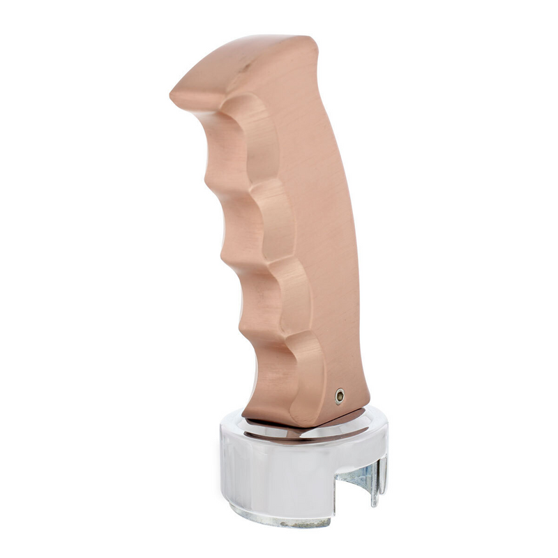 United Pacific Pistol Grip Gearshift Knob With 13/15/18 Speed Adapter Rose Gold 70751
