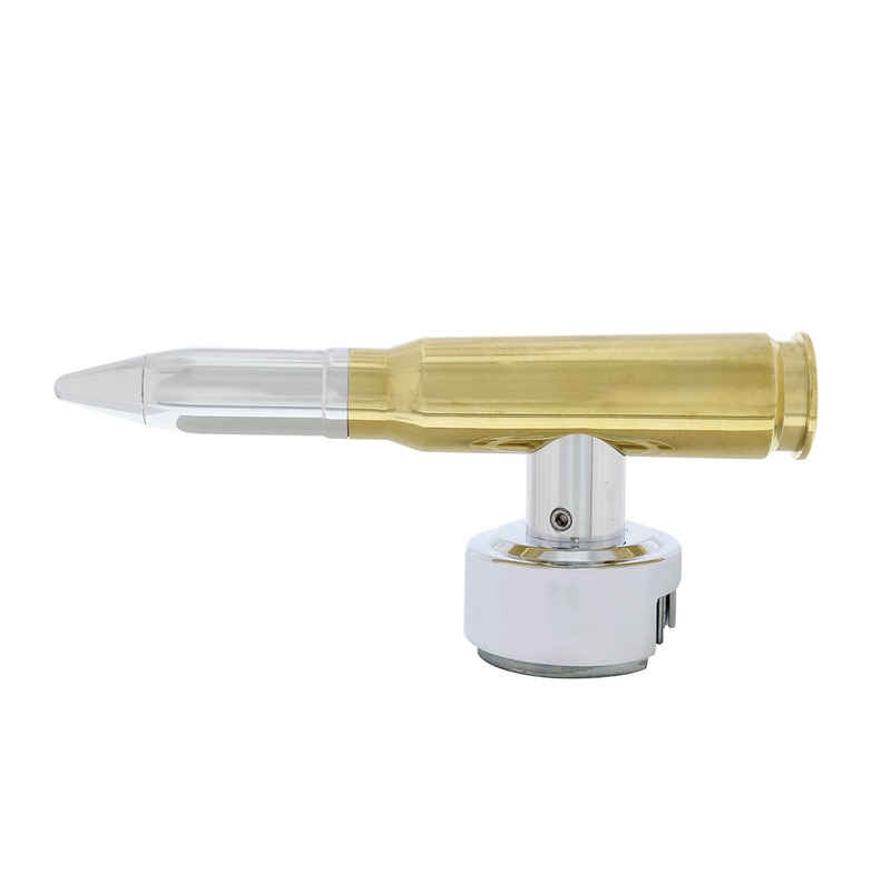 United Pacific 50 Caliber Bullet T-Handle Gearshift Knob With 13/15/18 Speed Adapter 70753