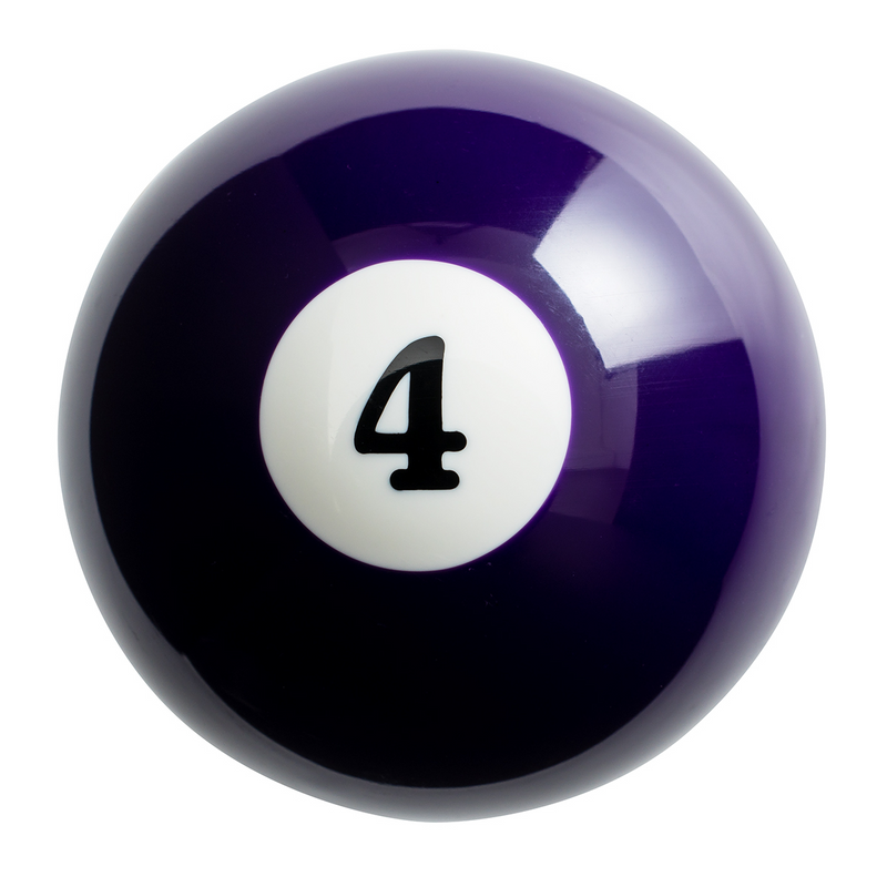 United Pacific Number 4 Pool Ball Gearshift Knob Gloss Purple 70754