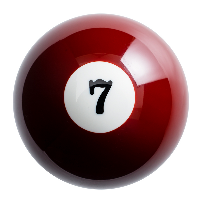 United Pacific Number 7 Pool Ball Gearshift Knob Gloss Maroon 70757