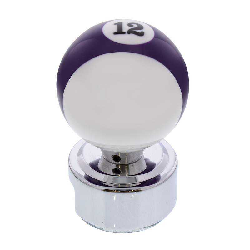 United Pacific Number 12 Pool Ball Gearshift Knob For 13/15/18 Speed Eaton Style Shifters 70772