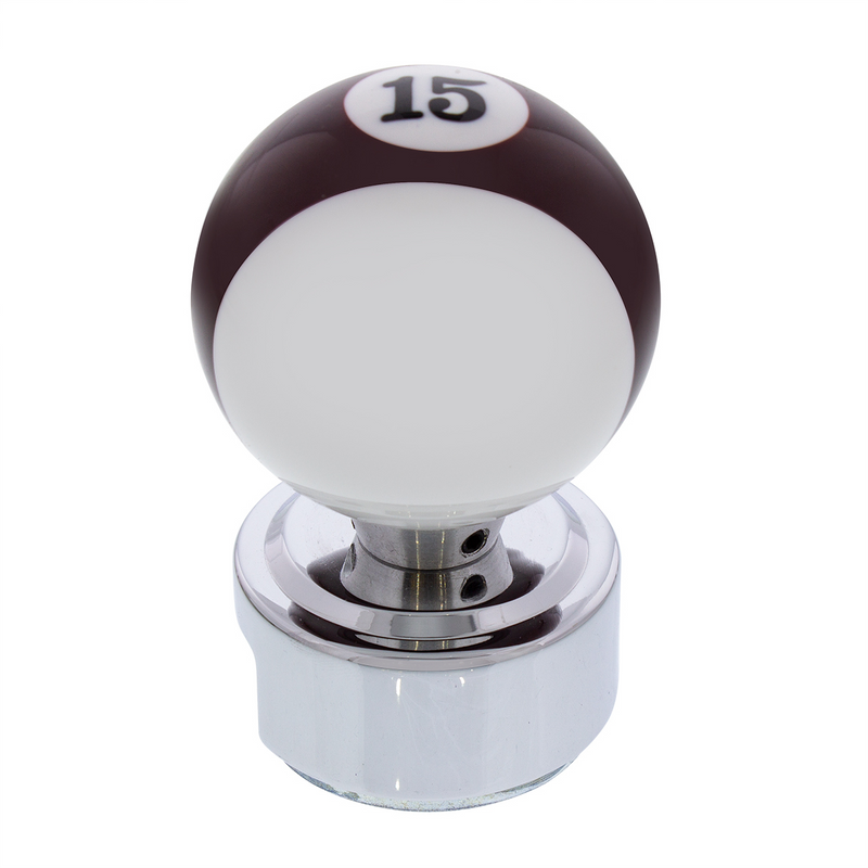 United Pacific Number 15 Pool Ball Gearshift Knob For 13/15/18 Speed Eaton Style Shifters 70775