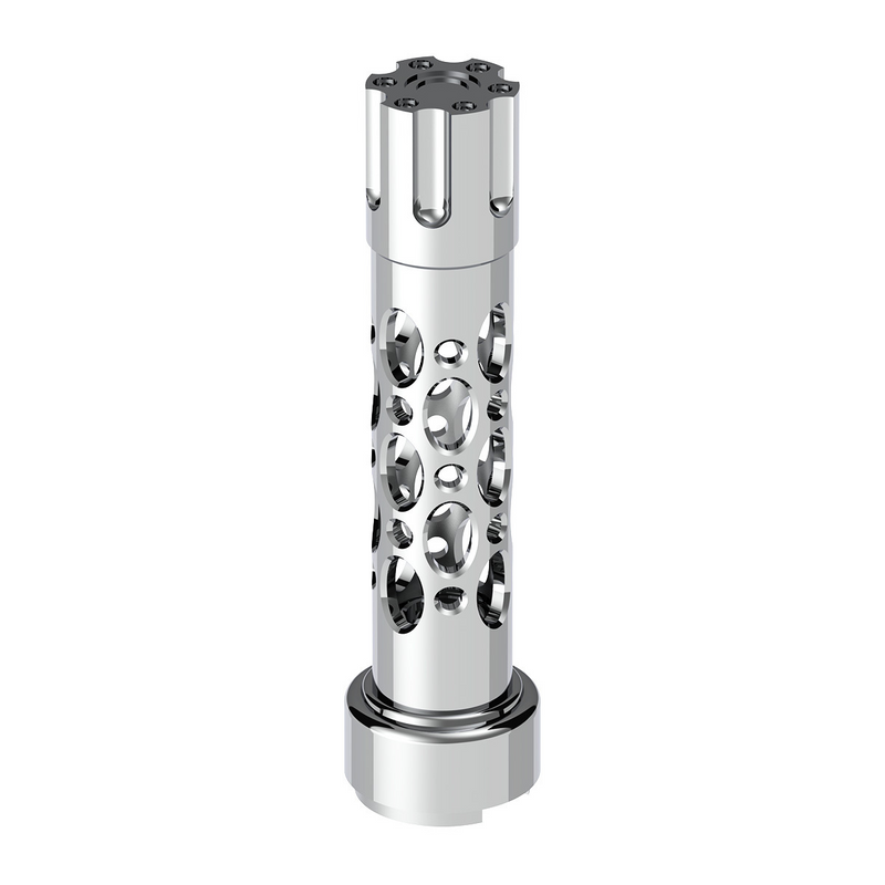 United Pacific M30X3.5 Thread-On Austin Style Gearshift Knob With 9/10 Speed Adapter Chrome/Vertical 70785
