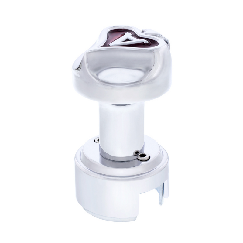 United Pacific Ace of Spade Thread-On Gearshift Knob With 13/15/18 Speed Adapter Chrome 70790