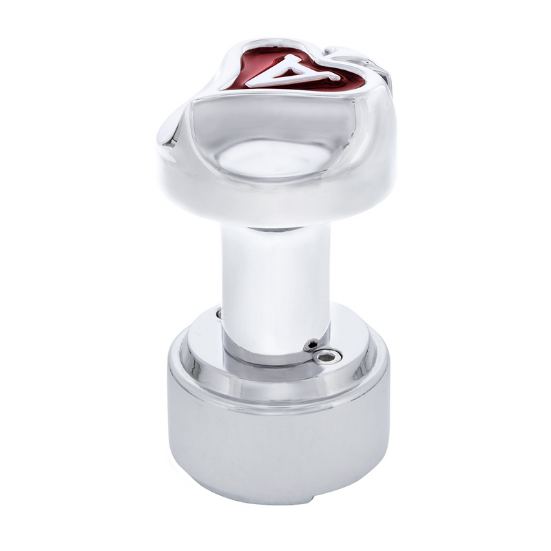 United Pacific Ace of Spades Thread-On Shift Knob & Adapter For Eaton Fuller Style 9/10 Shifter Chrome 70822
