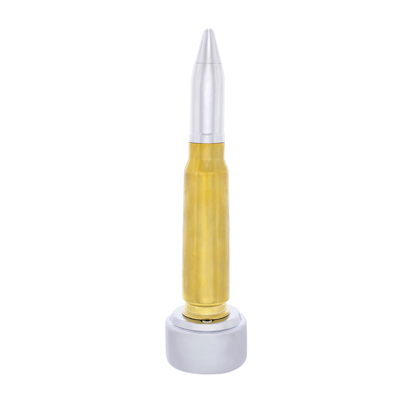 United Pacific 50 Caliber Bullet Style Thread-On Gearshift Knob With 9/10 Speed Adapter 70828