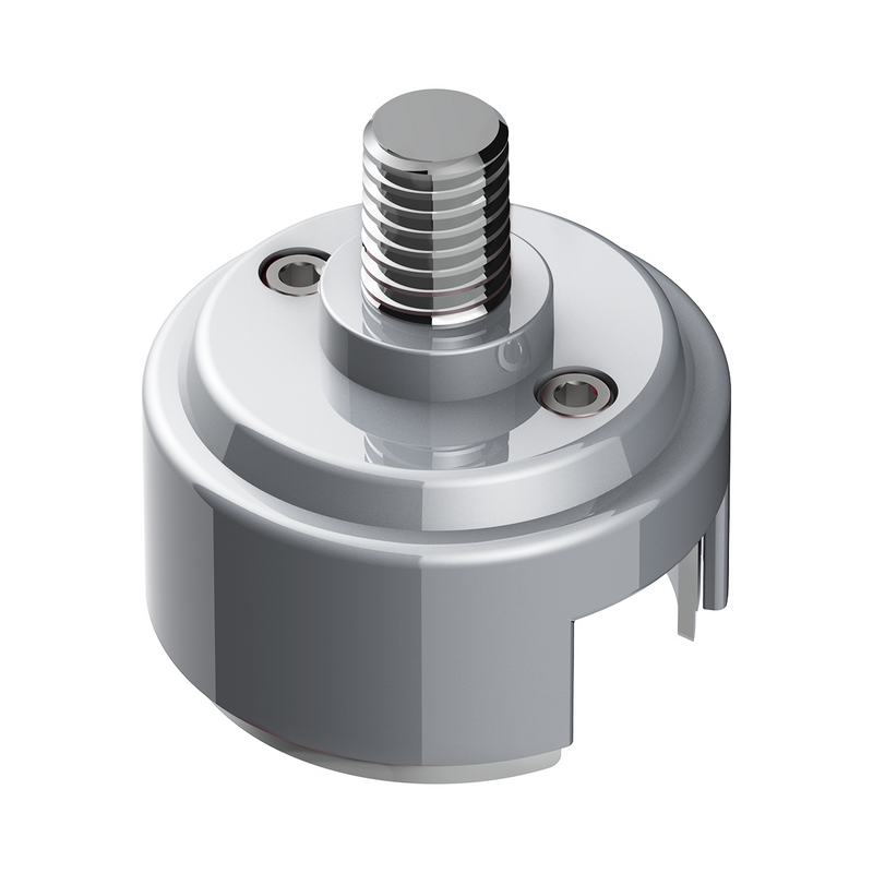 United Pacific 1/2"-13 Thread-On Shift Knob Mounting Adapter For Eaton Fuller Style 13/15/18 Shifter Liquid Silver (Bulk) 70884B