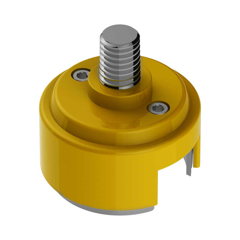 United Pacific 1/2"-13 Thread-On Shift Knob Mounting Adapter For Eaton Fuller Style 13/15/18 Shifter Electric Yellow (Bulk) 70886B