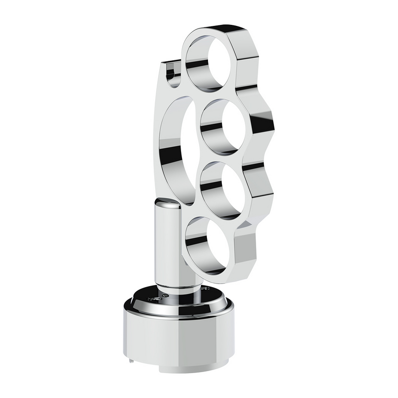 United Pacific Thread-On Knuckle Gearshift Knob With Chrome 9/10 Speed Adapter Chrome 70889