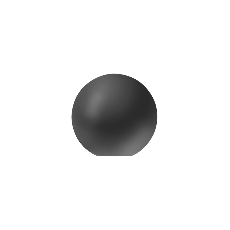 United Pacific 1/2"-13 Thread-On Bristol Style Gearshift Knob-Matte Black 70900