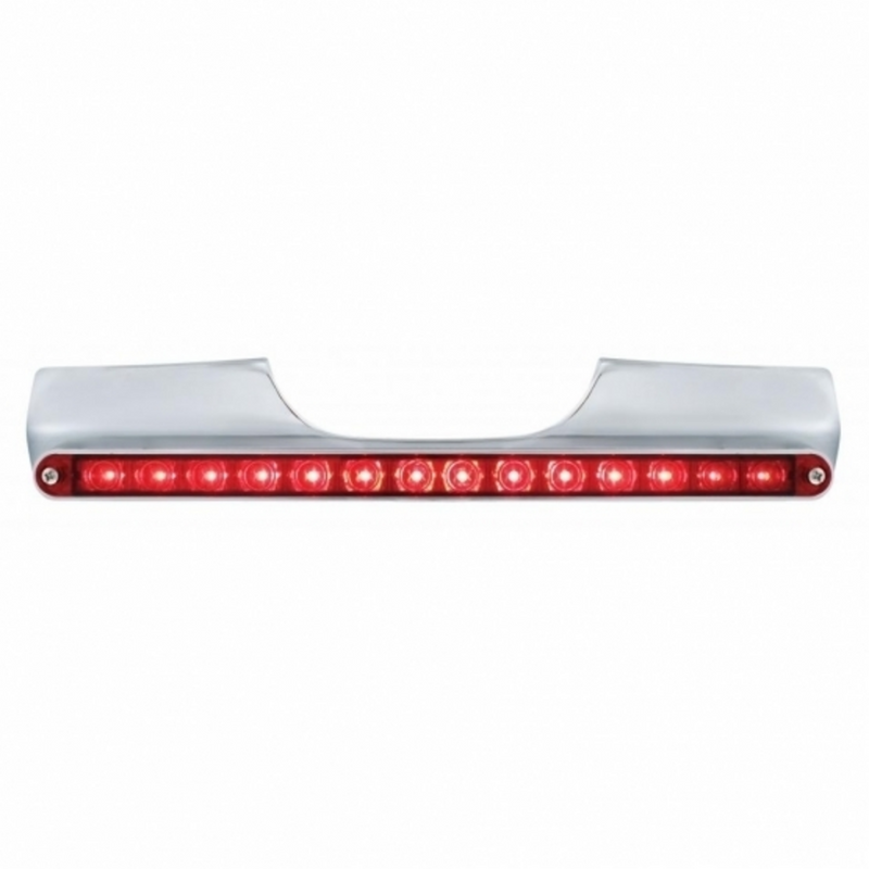 United Pacific Motorcycle Rear Signal Light Bar With 14 LED 12" Light Bar Red LED/Red Lens 71001