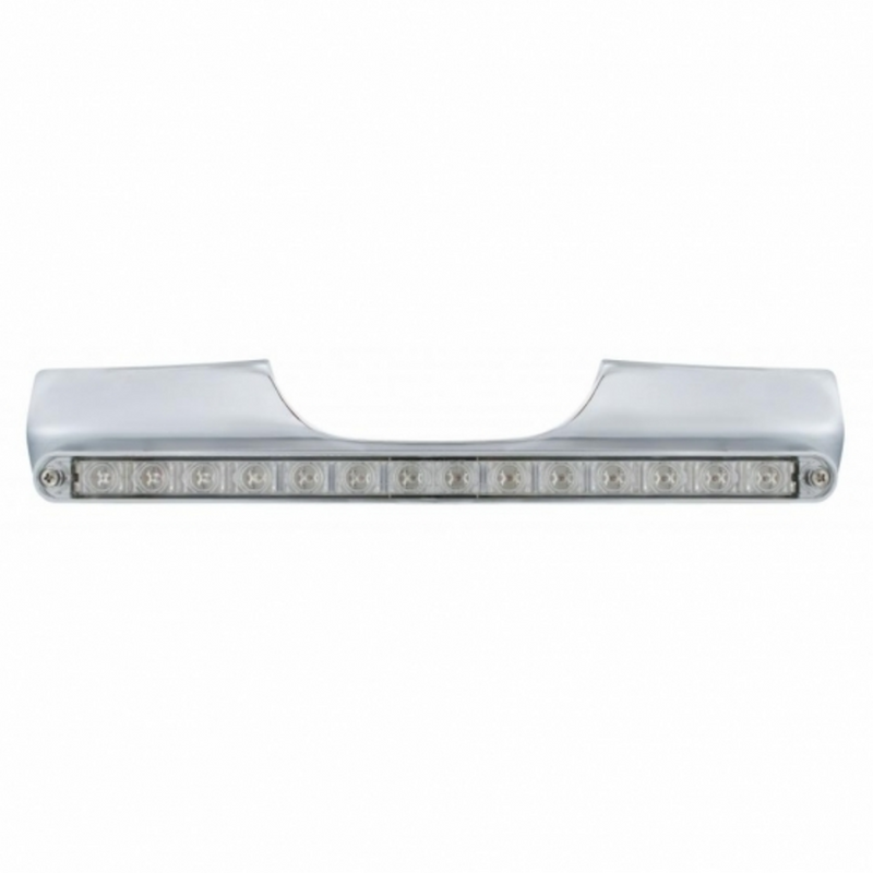 United Pacific Motorcycle Rear Signal Light Bar With 14 LED 12" Light Bar Red LED/Clear Lens 71002