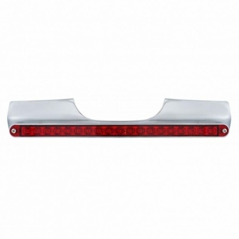 United Pacific Motorcycle Rear Signal Light Bar With 19 LED 12" Light Bar Red LED/Red Lens 71004
