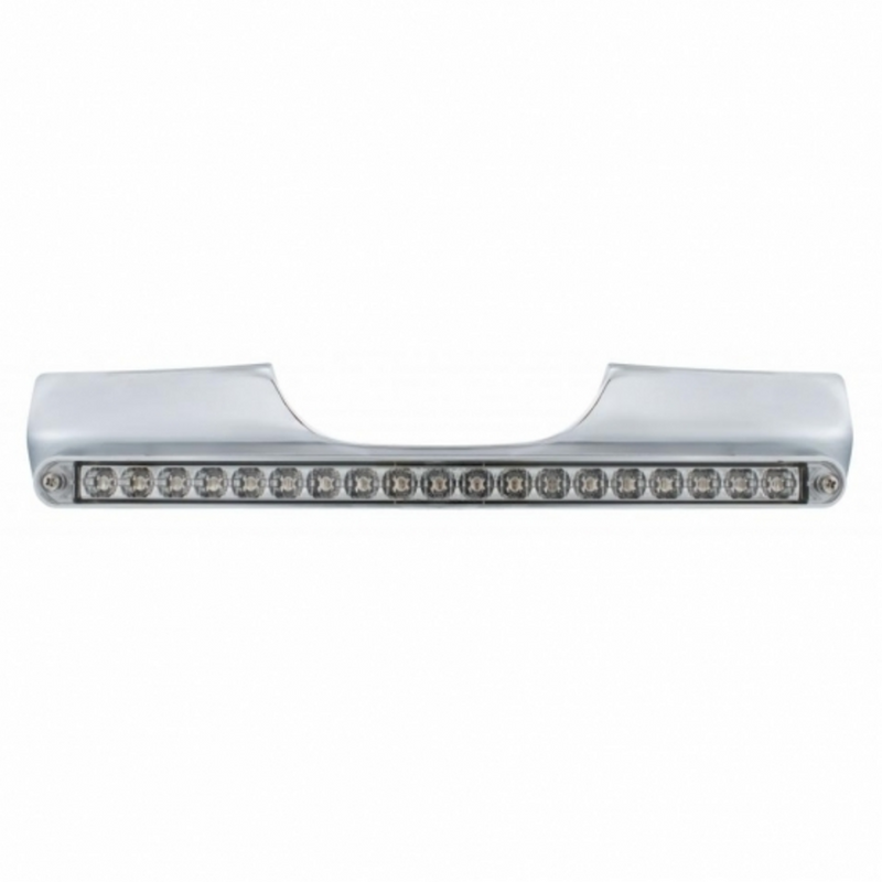 United Pacific Motorcycle Rear Signal Light Bar With 19 LED 12" Light Bar Red LED/Clear Lens 71005