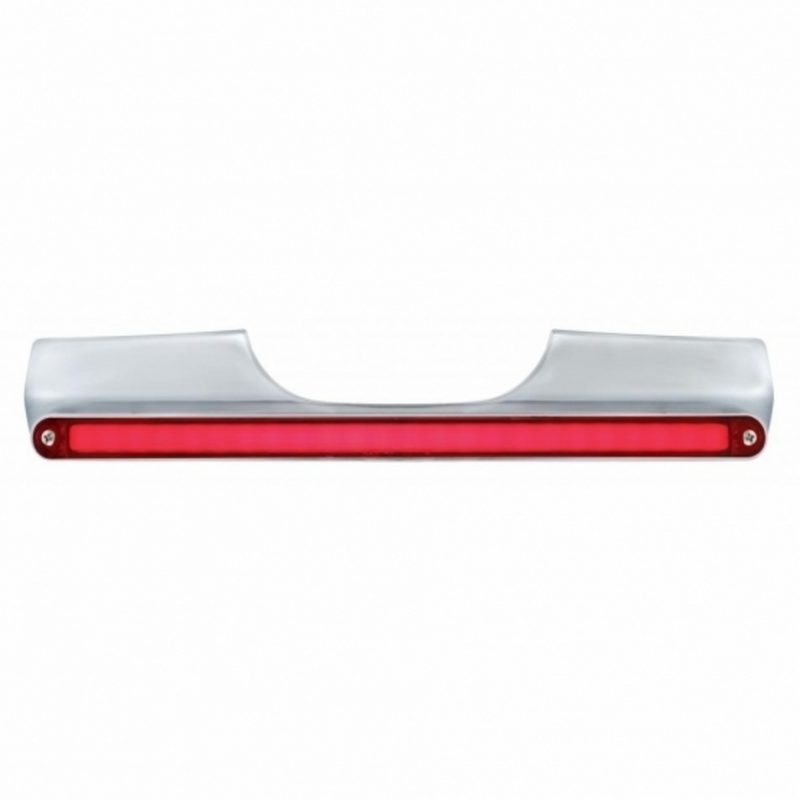 United Pacific Motorcycle Rear Signal Light Bar With 24 LED 12" GloLight Bar Red LED/Red Lens 71006