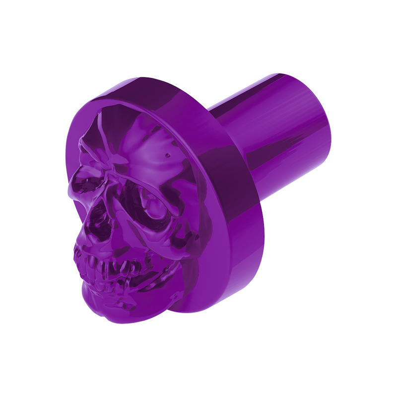 United Pacific Skull Air Valve Knob Candy Purple 71018