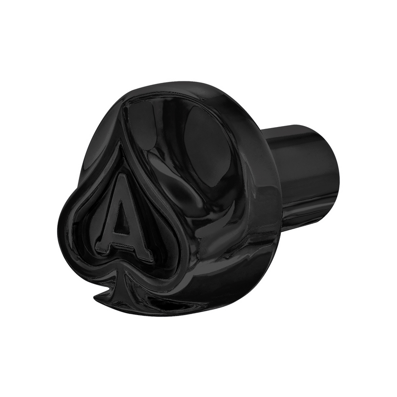 United Pacific Ace Of Spades Air Valve Knob Candy Black With Matte Black Inlay 71020