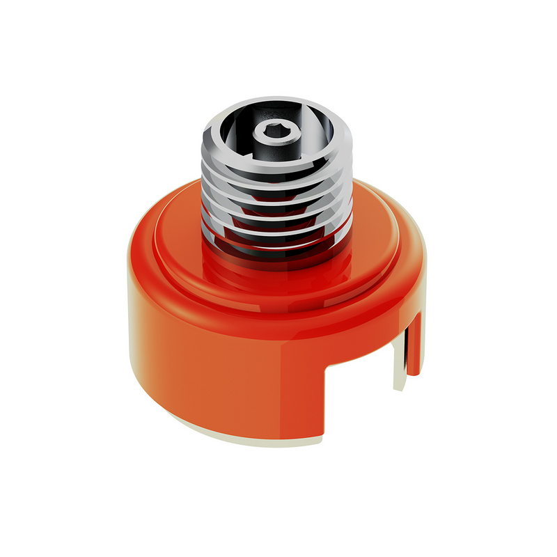 United Pacific M30X3.5 Thread-On Shift Knob Mounting Adapter For Eaton Fuller Style 13/15/18 Shifter Cadmium Orange 71023