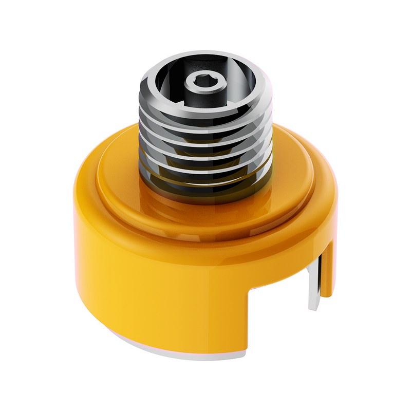 United Pacific M30X3.5 Thread-On Shift Knob Mounting Adapter For Eaton Fuller Style 13/15/18 Shifter Electric Yellow 71029