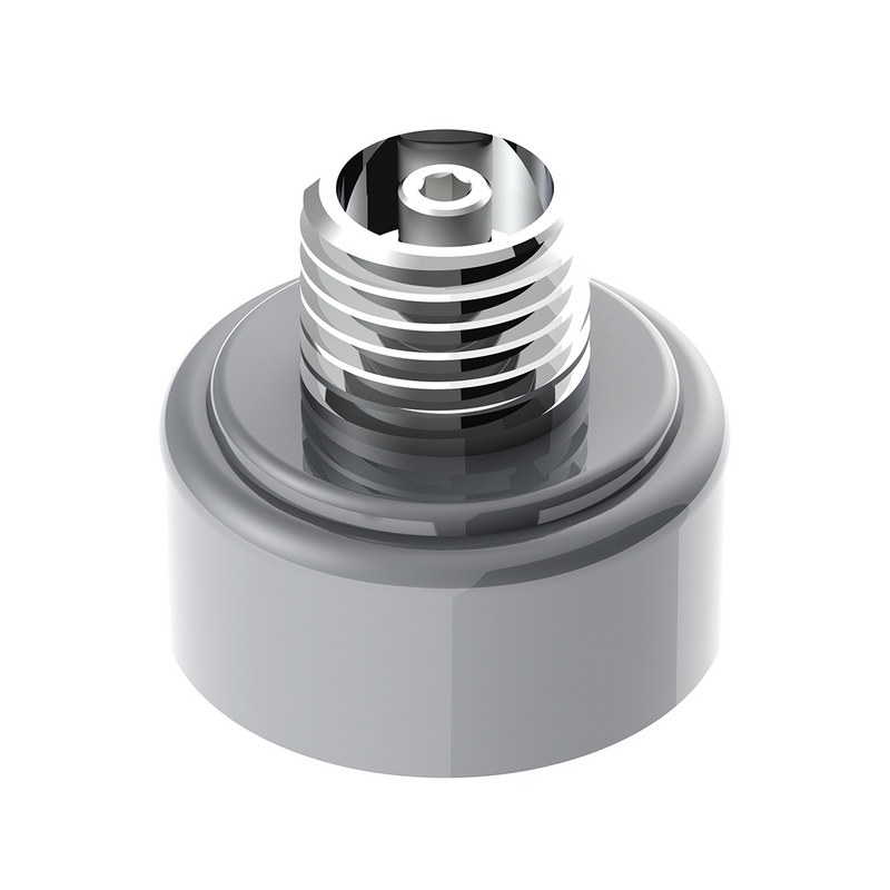 United Pacific M30X3.5 Thread-On Shift Knob Mounting Adapter For Eaton Fuller Style 9/10 Shifter Liquid Silver 71034