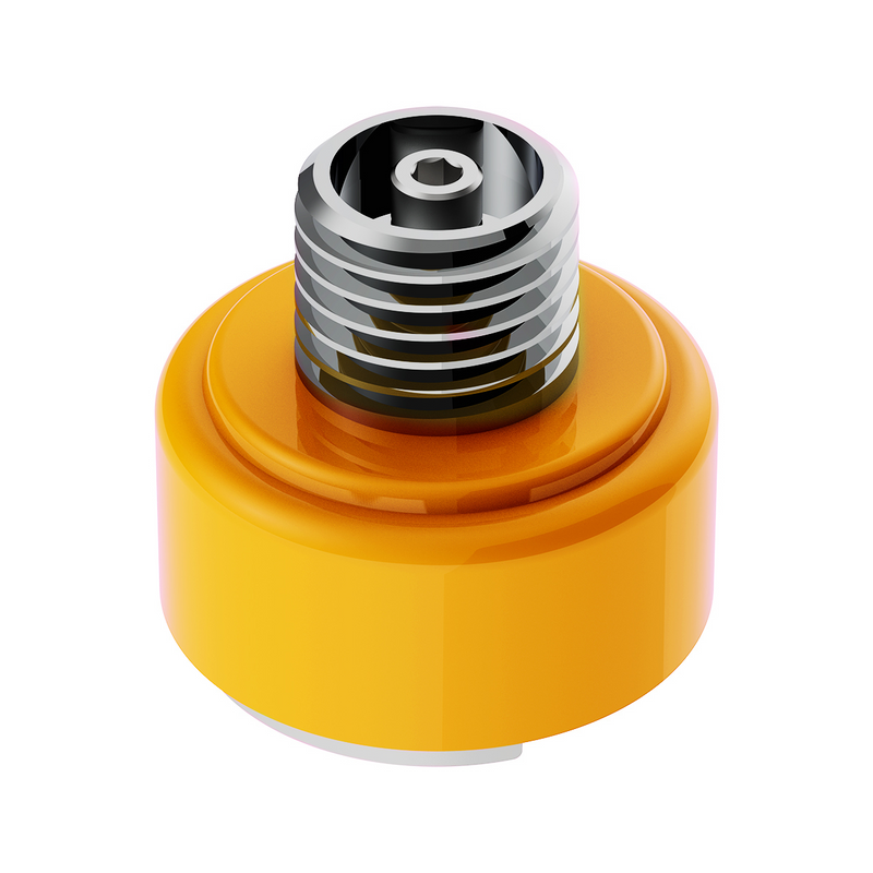 United Pacific M30X3.5 Thread-On Shift Knob Mounting Adapter For Eaton Fuller Style 9/10 Shifter Electric Yellow 71036