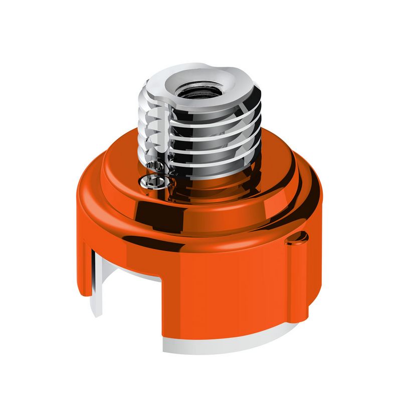 United Pacific M30X3.5 Thread-On Gearshift Adapter W/LED Mount For Eaton-Fuller 13/15/18 Speed-Cadmium Orange 71051