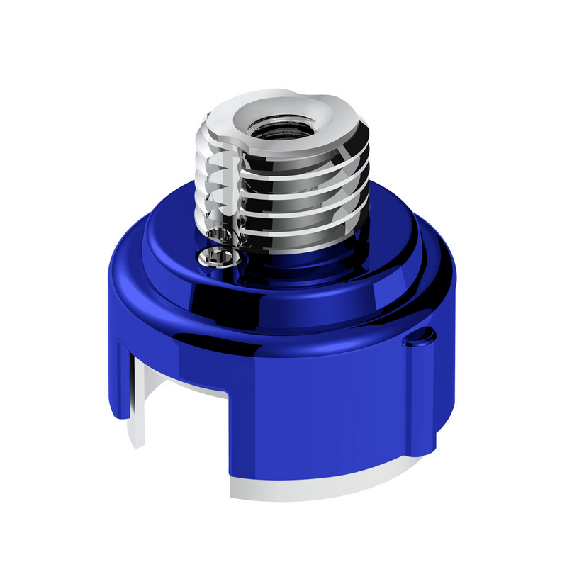 United Pacific M30X3.5 Thread-On Gearshift Adapter W/LED Mount For Eaton-Fuller 13/15/18 Speed-Indigo Blue 71052
