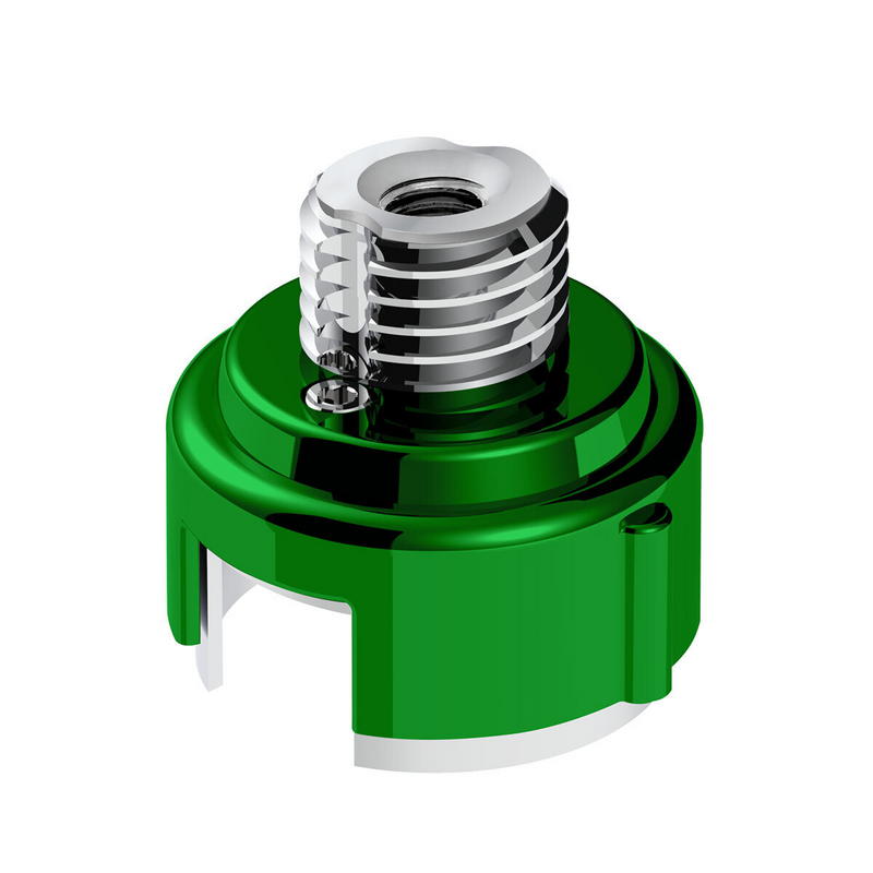 United Pacific M30X3.5 Thread-On Gearshift Adapter W/LED Mount For Eaton-Fuller 13/15/18 Speed-Emerald Green 71053