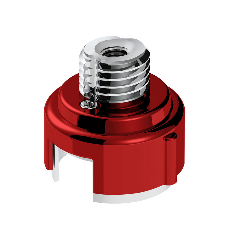 United Pacific M30X3.5 Thread-On Gearshift Adapter W/LED Mount For Eaton-Fuller 13/15/18 Speed-Candy Red 71054