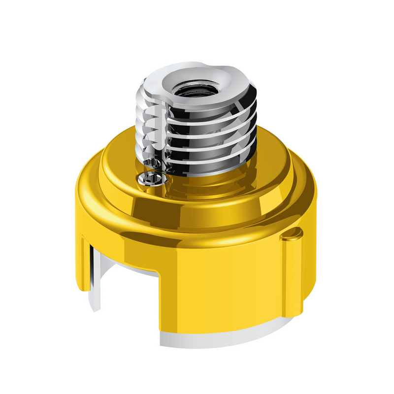 United Pacific M30X3.5 Thread-On Gearshift Adapter W/LED Mount For Eaton-Fuller 13/15/18 Speed-Electric Yellow 71057