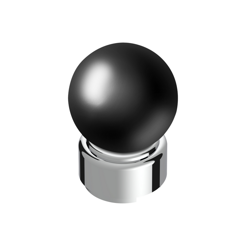 United Pacific Thread-On Bristol Style Gearshift Knob with 9/10 Speed Adapter-Glossy Black 71100