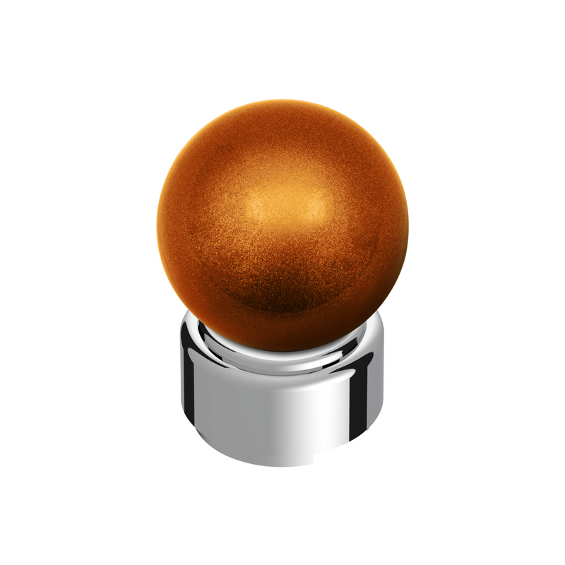 United Pacific Thread-On Bristol Style Gearshift Knob with 9/10 Speed Adapter-Cadmium Orange 71104