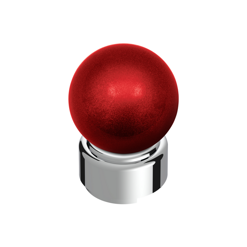 United Pacific Thread-On Bristol Style Gearshift Knob with 9/10 Speed Adapter-Candy Red 71106