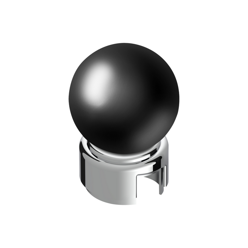 United Pacific Thread-On Bristol Style Gearshift Knob with 13/15/18 Speed Adapter-Glossy Black 71110