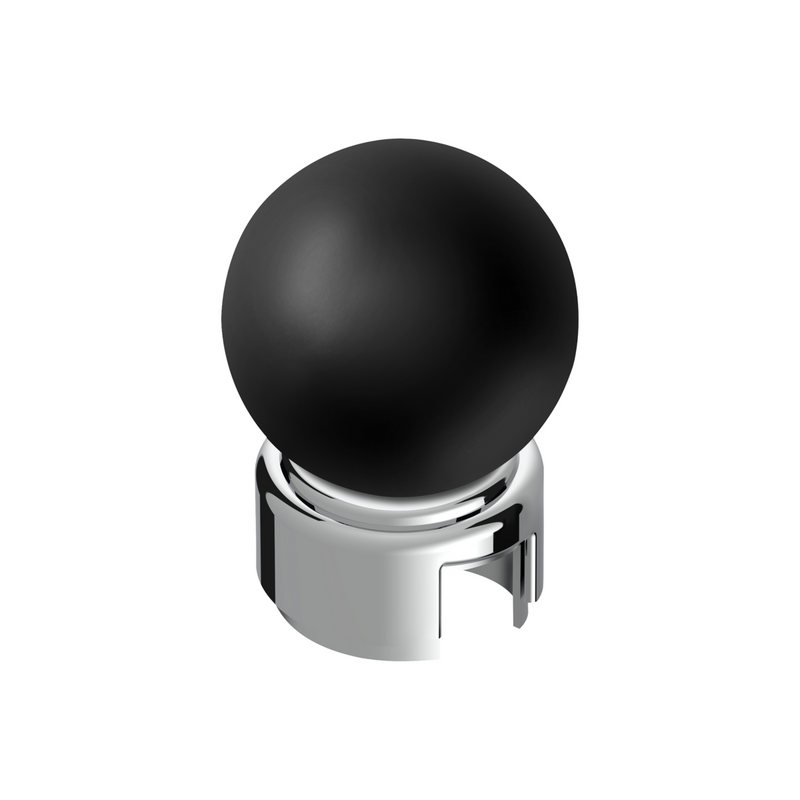 United Pacific Thread-On Bristol Style Gearshift Knob with 13/15/18 Speed Adapter-Matte Black 71111