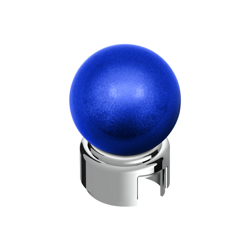 United Pacific Thread-On Bristol Style Gearshift Knob with 13/15/18 Speed Adapter-Indigo Blue 71112