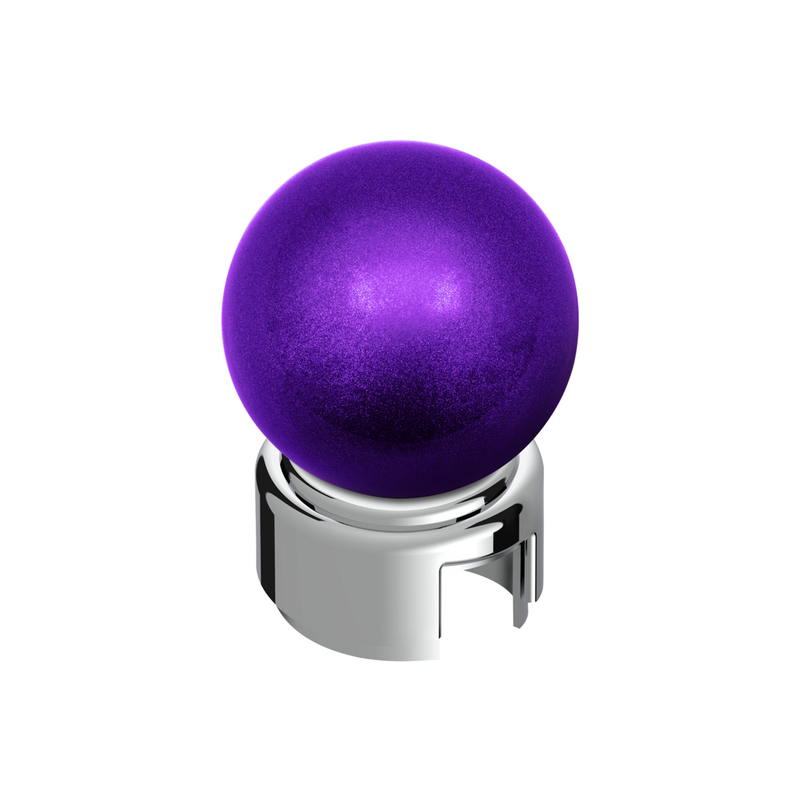 United Pacific Thread-On Bristol Style Gearshift Knob with 13/15/18 Speed Adapter-Candy Purple 71115